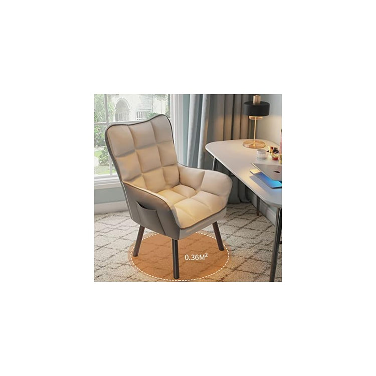 Modern Velvet Tub Chair with High Back Solid Wood Legs Upholstered Reading Chair for Living Room Stylish Armchair in ge Comfortable Seating for Home Decor